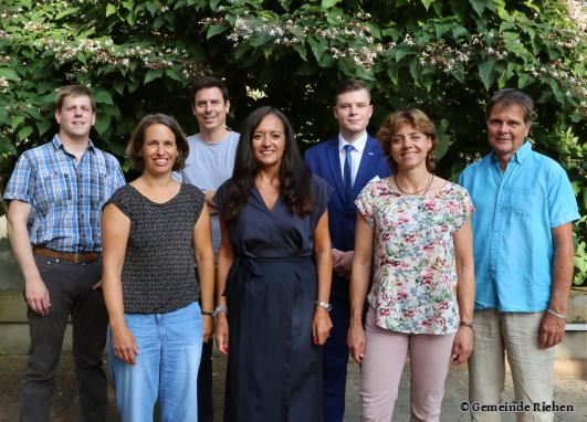 Die Mitglieder der Kommission "Lokale Agenda 2030" von links nach rechts: Remo Schweigler, Salome Leugger, Alain Jenny, Giuseppina Moresi Salvioli, Marlon Schick, Christine Kaufmann, Thomas Mühlemann