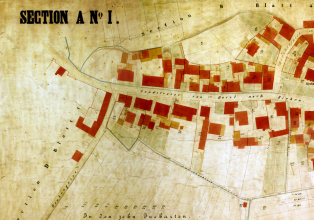 Historischer Plan der Gemeinde Riehen