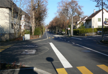 Strassenkreuzung in Riehen