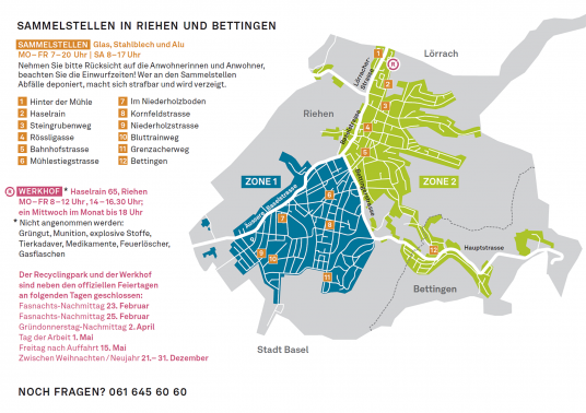 Wertstoffsammelstellen
