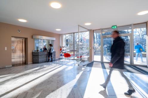 Eingangsbereich zum Kundenzentrum